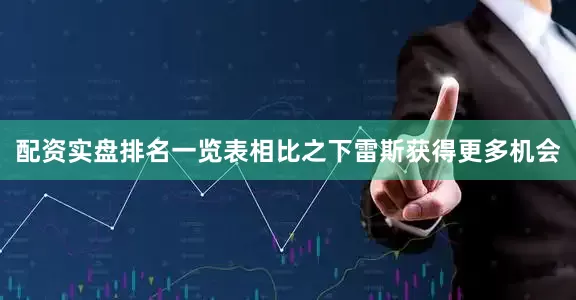 配资实盘排名一览表相比之下雷斯获得更多机会